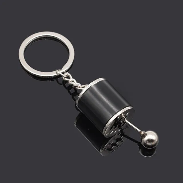 Male Sex Toys Car Speed Gearbox Gear Head Keychain Manual Transmission Lever Metal Key Ring Car Refitting Metal Pendant Creative Keychain DB Global Surplus