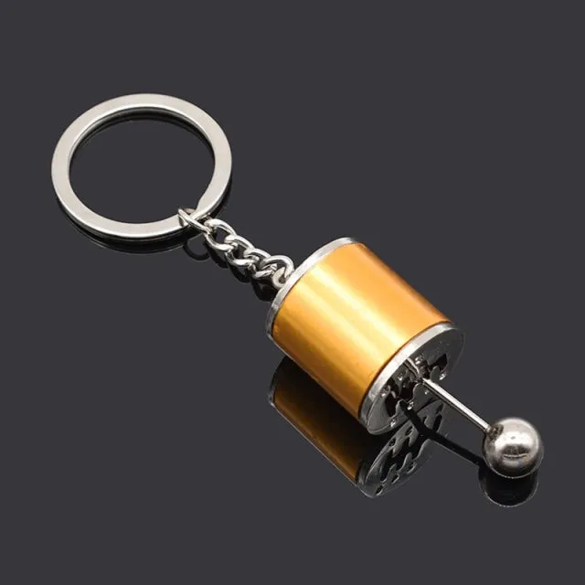 Male Sex Toys Car Speed Gearbox Gear Head Keychain Manual Transmission Lever Metal Key Ring Car Refitting Metal Pendant Creative Keychain DB Global Surplus