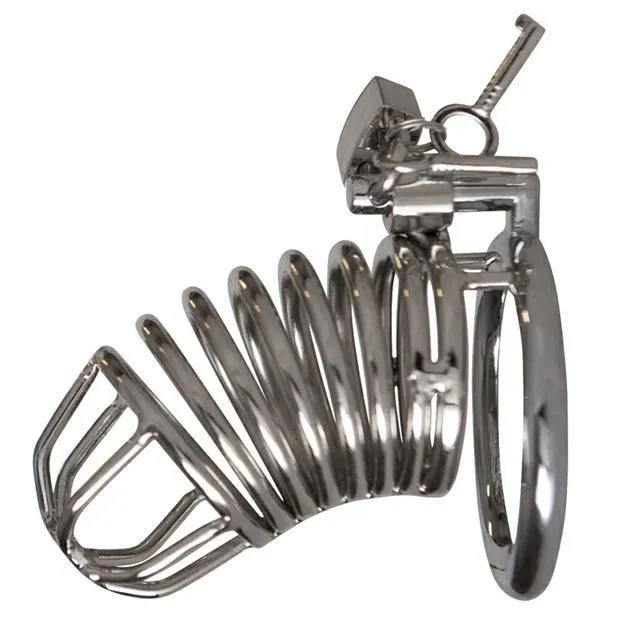 Male Sex Toys Chrome Chastity Cock Cage Rimba