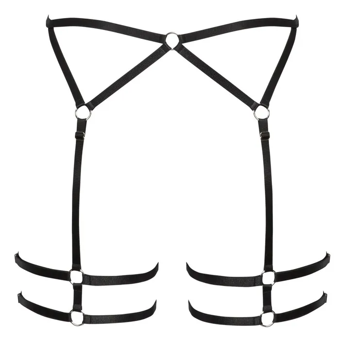 Male Sex Toys Cottelli Collection Cottelli Strappy Suspender Belt Size LXL