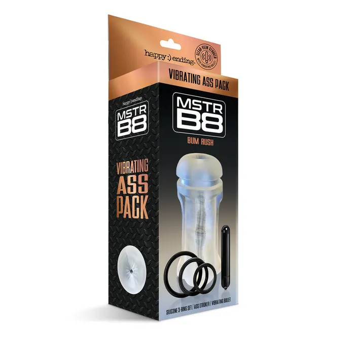 Male Sex Toys Global Novelties Happy Ending MSTR B8 Bum Rush Vibrating Ass Pack