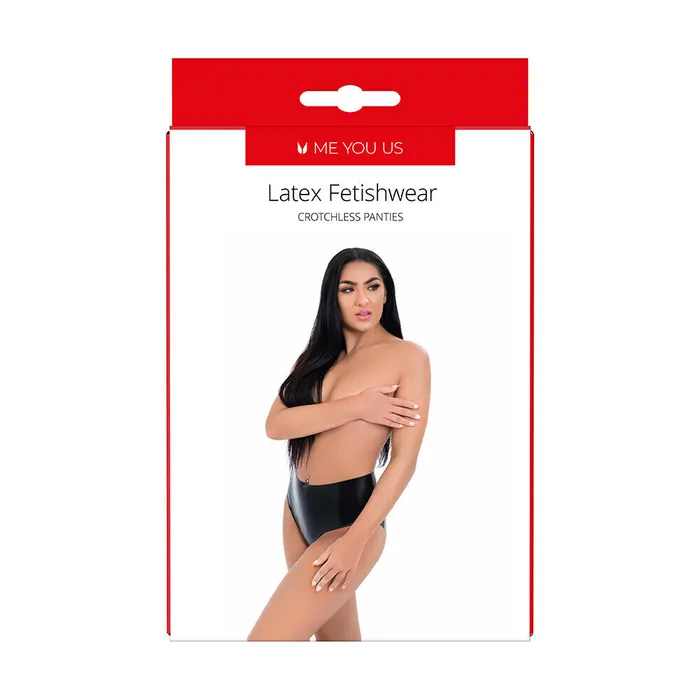 Male Sex Toys Me You Us Me You Us Latex Crotchless Panties Size Large