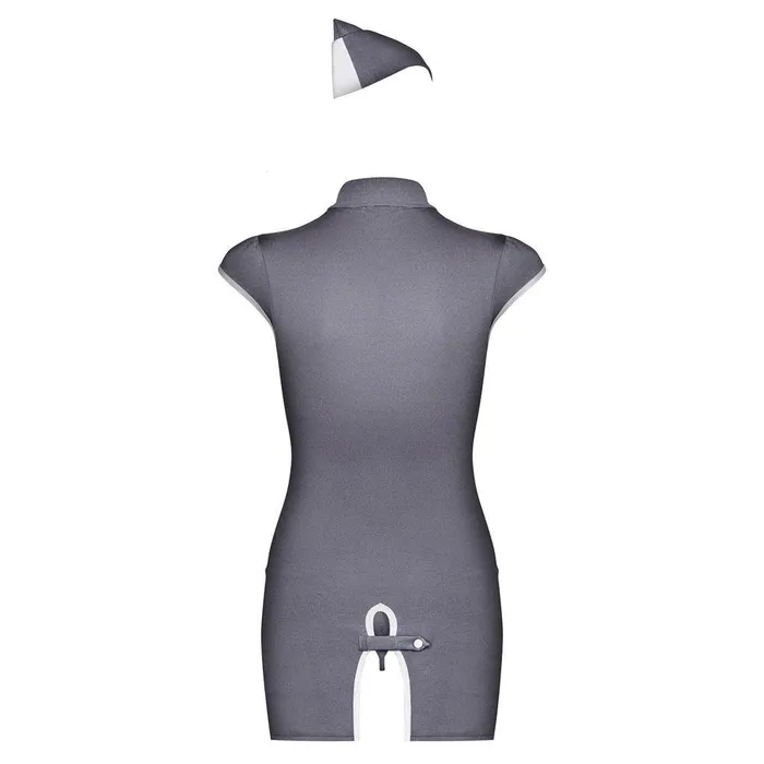 Male Sex Toys Obsessive Obsessive Grey Stewardess Costume Size LXL