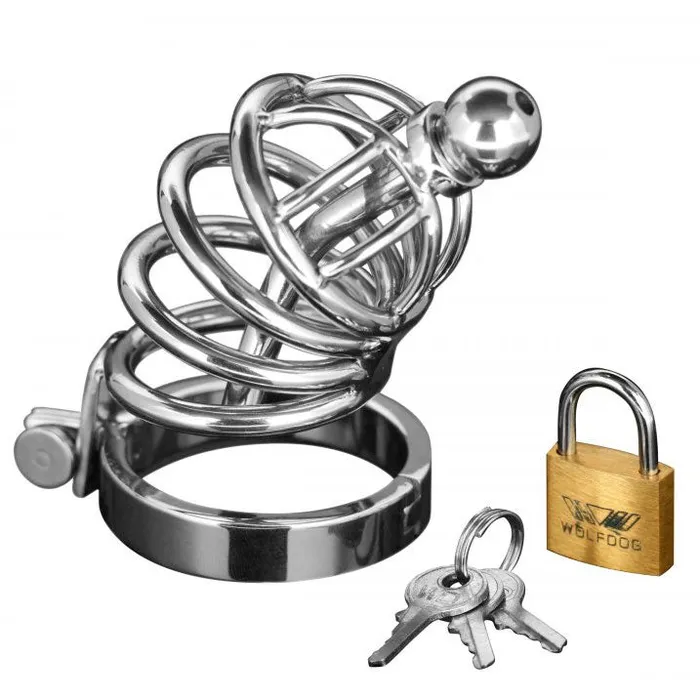 Male Sex Toys So Luxe Asylum 4 Ring Locking Chastity Cage