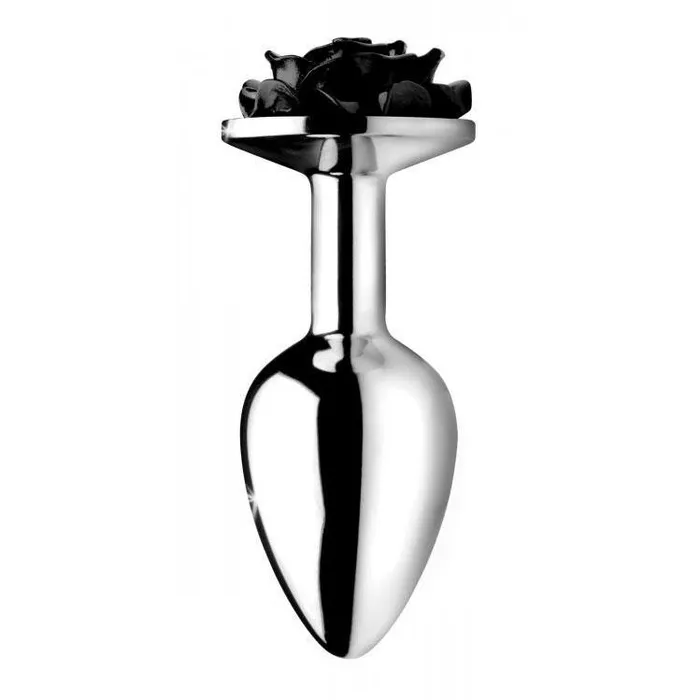 Male Sex Toys XR Brands Booty Sparks Black Rose Anal Plug Medium