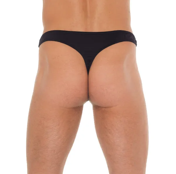 Mens Black GString With A Net Pouch So Luxe Anal