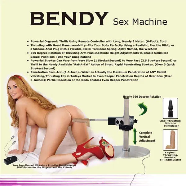 MyWorld Female Sex Toys Bendy Thruster Sex Machine Kit