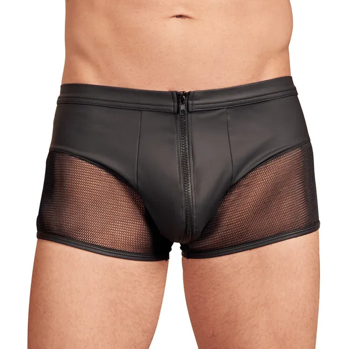 NEK NEK Matte Look Pants With Zip Opening Black Size XXL Anal