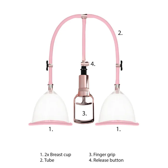 Pumped Breast Pump Medium Rose Gold So Luxe Female Sex Toys