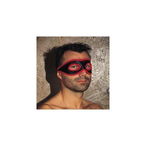 Red And Black Leather Mask Rimba Restraints Red And Black Leather Mask Rimba Restraints