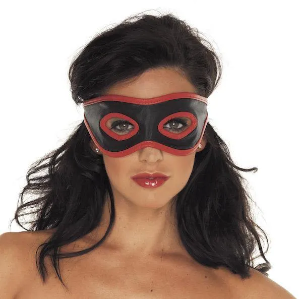 Red And Black Leather Mask Rimba Restraints Red And Black Leather Mask Rimba Restraints