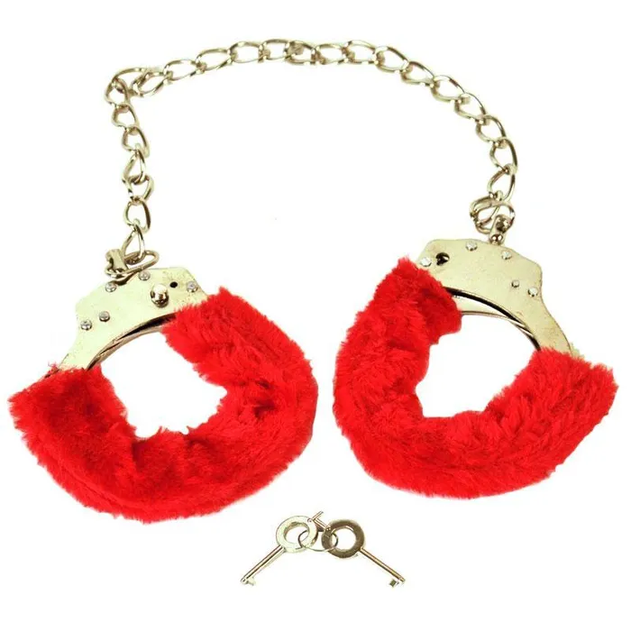 Red Furry Ankle Cuffs Various Toy Brands Restraints