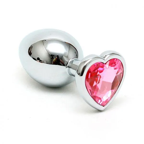 Rimba Anal Small Butt Plug With Heart Shaped Crystal