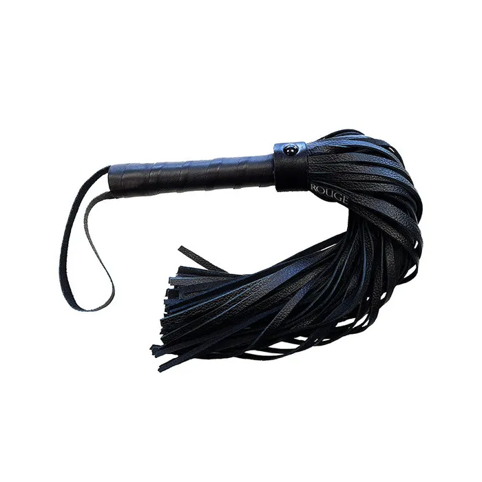 Rouge Garments Plain Black Flogger Rouge Garments Anal