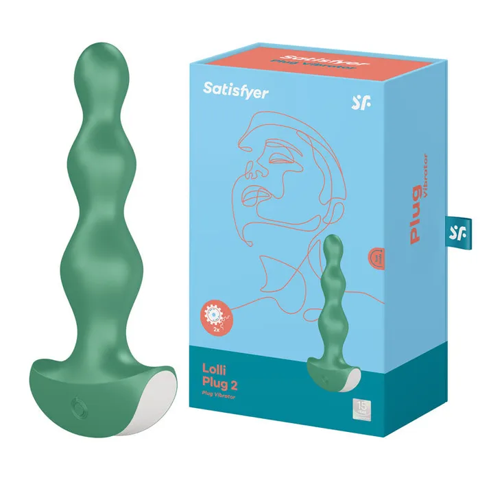 Satisfyer Anal Satisfyer LolliPlug 2 Vibrating Anal Beads Green