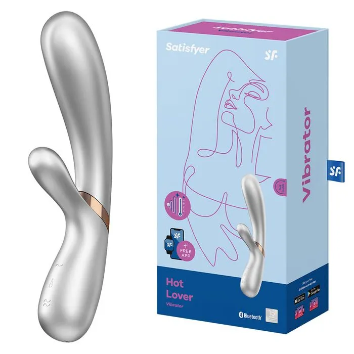 Satisfyer Vibrators Satisfyer Hot Lover App Controlled SilverChampagne