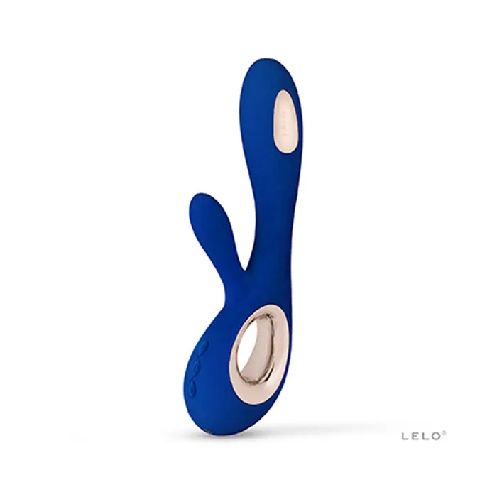 So Luxe Vibrators Lelo Soraya Wave Midnight Blue Dual Rechargeable Vibrator