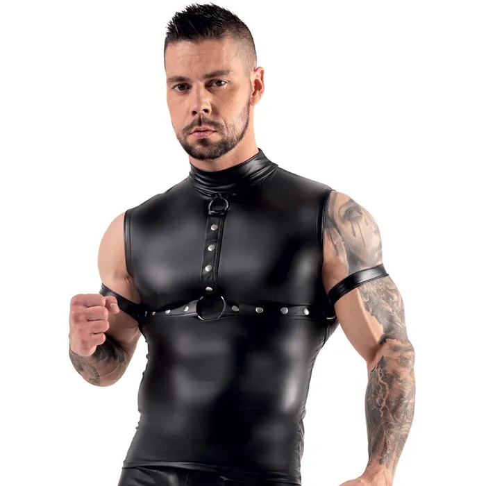 Svenjoyment Female Sex Toys Svenjoyment Sleeveless Top With Chest Harness And Arm Loops Size Large