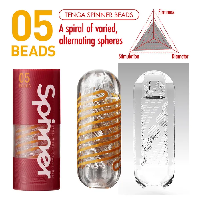 Tenga Male Sex Toys Tenga 05 Beads Spinner Masturbator