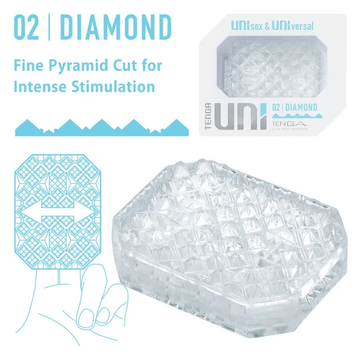 Tenga UNI Diamond Sleeve Masturbator Tenga Male Sex Toys