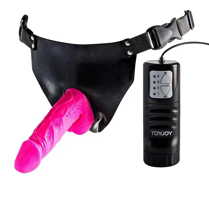 Toy Joy Pink Powergirl Strap On Vibrating Dong Toy Joy Sex Toys Female Sex Toys