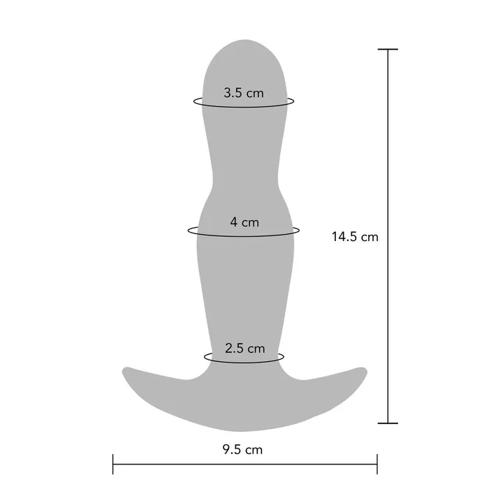 Toy Joy Sex Toys ToyJoy Buttocks The Stout Inflatable and Vibrating Buttplug Male Sex Toys