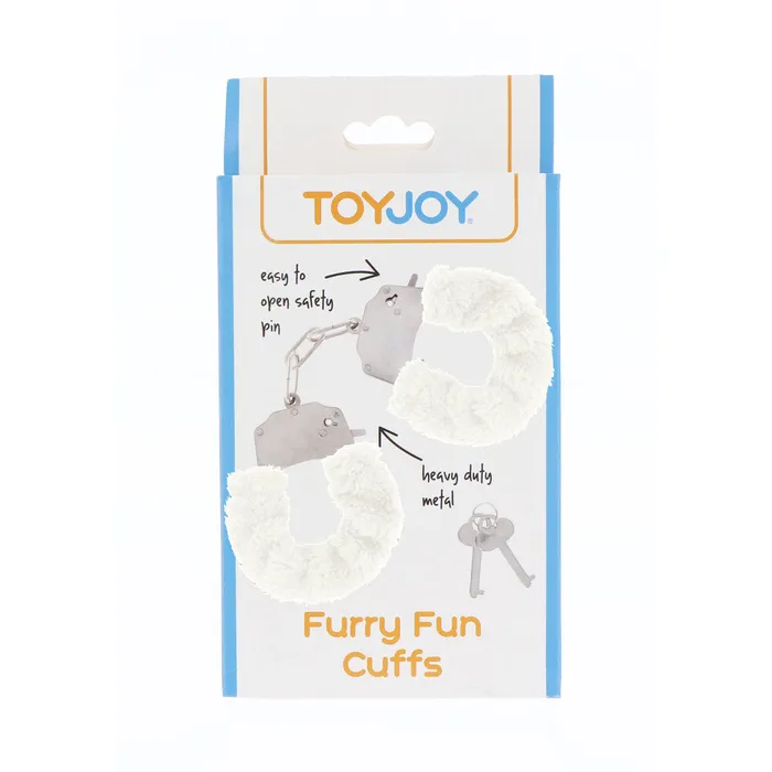 Toy Joy Sex Toys ToyJoy Furry Fun Wrist Cuffs White Restraints Toy Joy Sex Toys ToyJoy Furry Fun Wrist Cuffs White Restraints