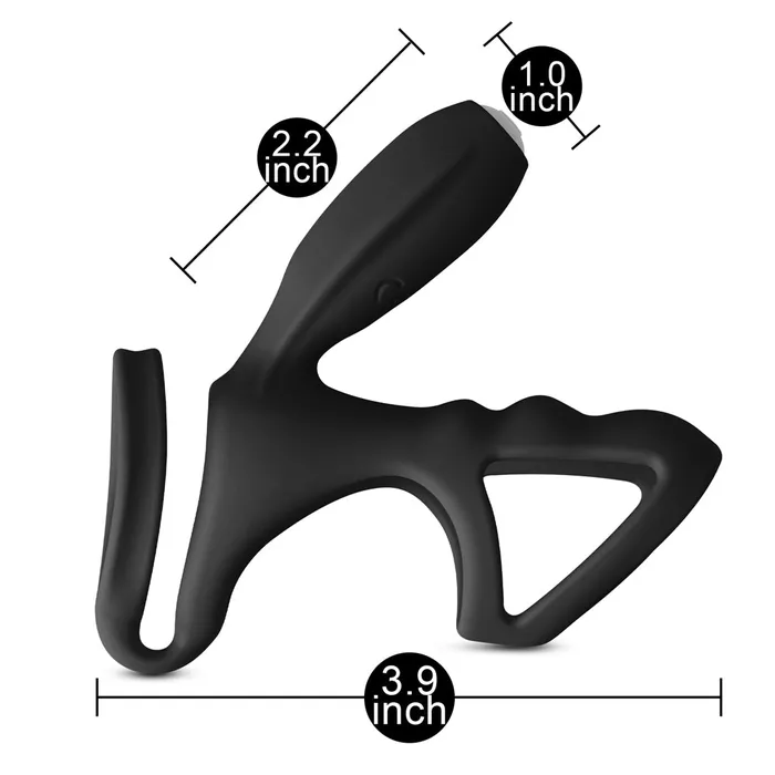 Various Toy Brands Vibrators Cockring and Clit Vibrator Black Various Toy Brands Vibrators Cockring and Clit Vibrator Black