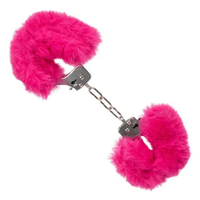 Vibrators California Exotic Ultra Fluffy Furry Cuffs Pink