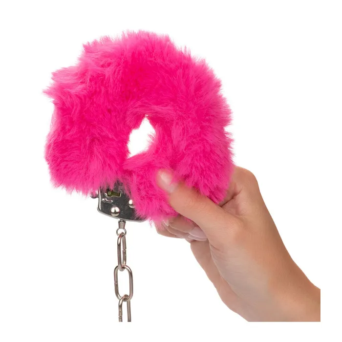 Vibrators California Exotic Ultra Fluffy Furry Cuffs Pink Vibrators California Exotic Ultra Fluffy Furry Cuffs Pink