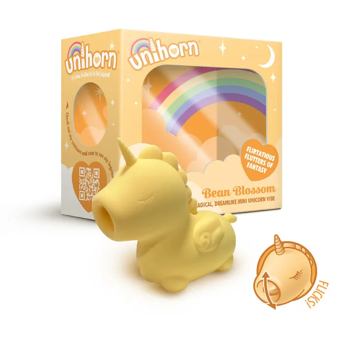 Vibrators Creative Conceptions Unihorn Bean Blossom Flickering Tongue Unicorn Vibe