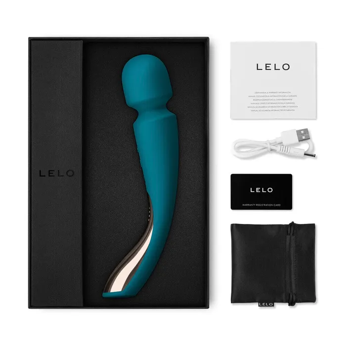 Vibrators Lelo Lelo Smart Wand 2 Med Ocean Blue Vibrators Lelo Lelo Smart Wand 2 Med Ocean Blue
