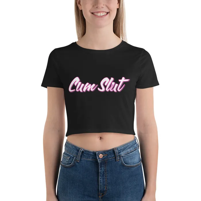 Vibrators My Tiny Hole Queen Womens Crop Tee