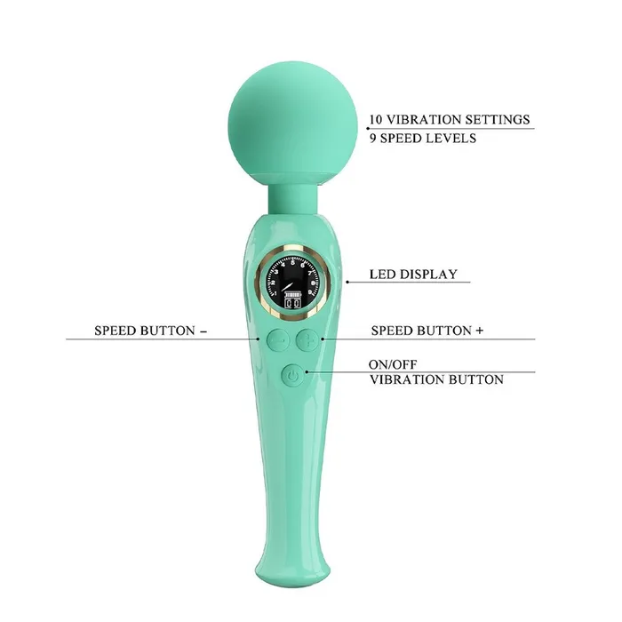 Vibrators Pretty Love Pretty Love Skyler Wand With LED Display Vibrators Pretty Love Pretty Love Skyler Wand With LED Display