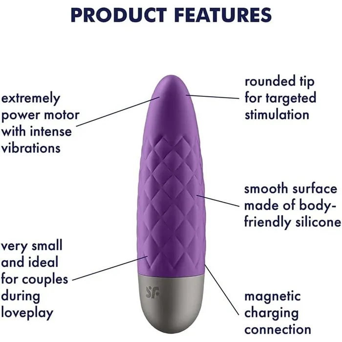 Vibrators Satisfyer Pro Satisfyer Ultra Power Bullet 5 Violet Vibrators Satisfyer Pro Satisfyer Ultra Power Bullet 5 Violet