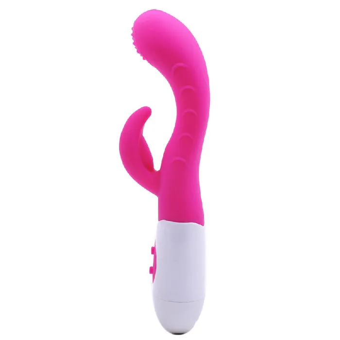 Vibrators Silicone Dual Motors GSpot Vibrator Pink Various Toy Brands