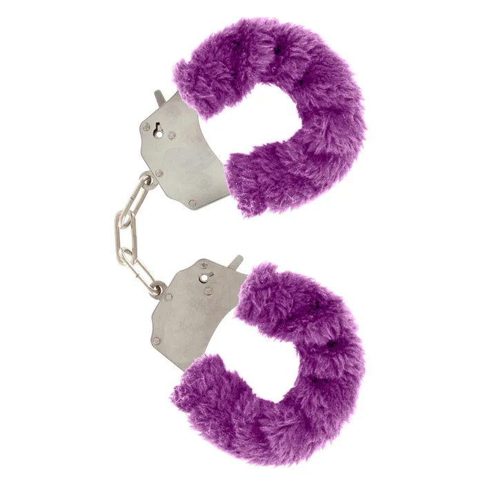 Vibrators Toy Joy Sex Toys ToyJoy Furry Fun Wrist Cuffs Purple