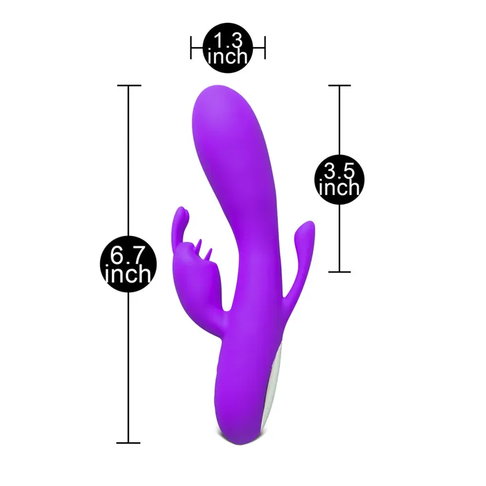 Vibrators Various Toy Brands Double Bunny 12 speed Silicone Vibe Purple Vibrators Various Toy Brands Double Bunny 12 speed Silicone Vibe Purple