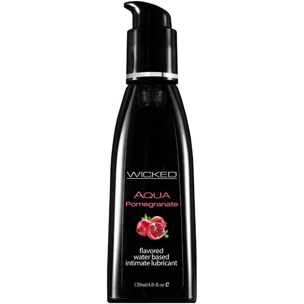 Vibrators Wicked Wicked AQUA POMEGRANATE Flavoured Lube 120ml