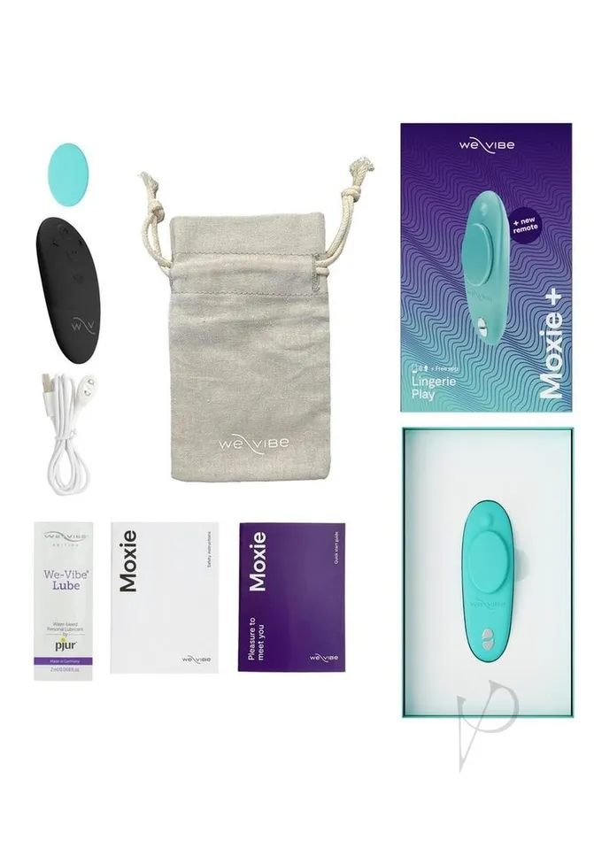 Female Sex Toys | ECN We-Vibe Moxie+ Wearable Rechargeable Silicone Panty Vibe Clitoral Stimulator with Remote