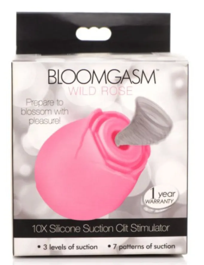 Inmi Vibrators 10X Wild Rose Silicone Suction Stimulator Pink