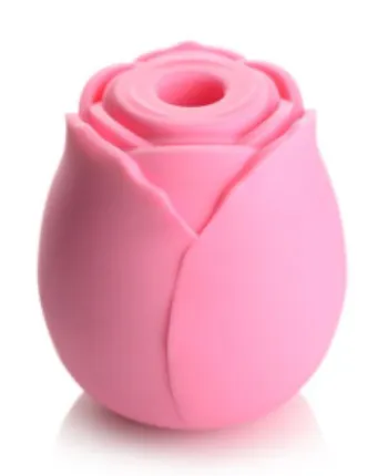 Inmi Vibrators | 10X Wild Rose Silicone Suction Stimulator Pink