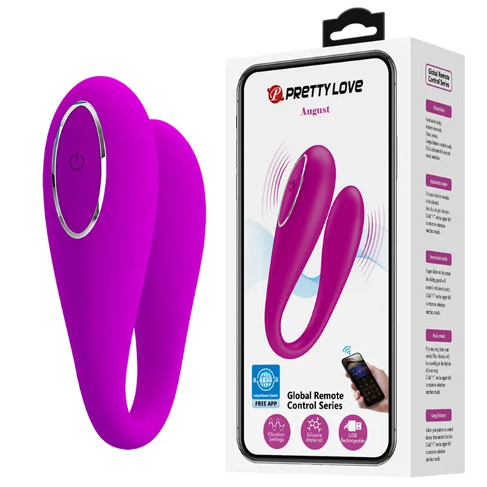 Pretty Love Vibrators | Pretty Love August App Control Couples Vibrator Rechargeable Pretty Love Vibrators | Pretty Love August App Control Couples Vibrator Rechargeable