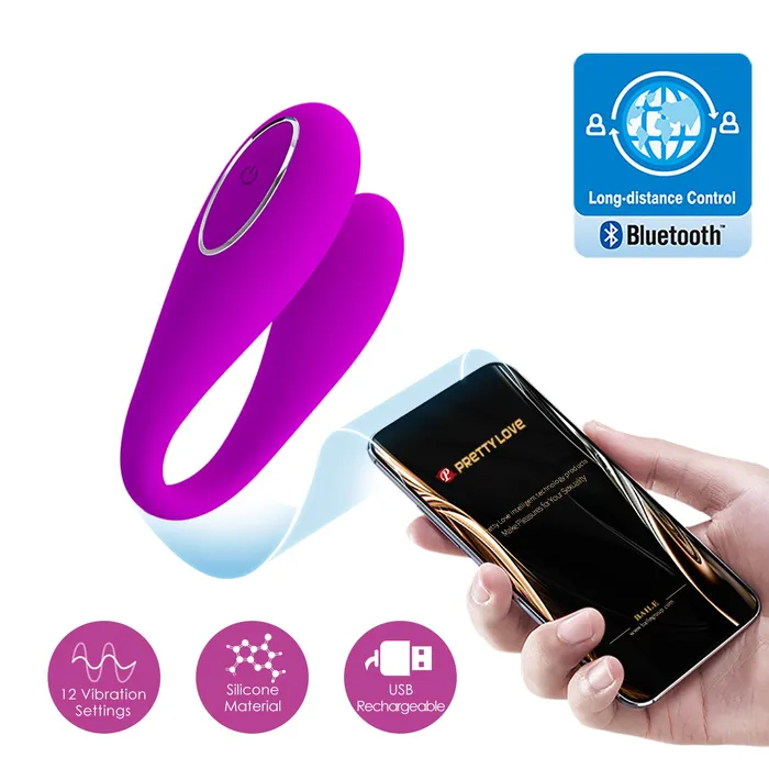 Pretty Love Vibrators | Pretty Love August App Control Couples Vibrator Rechargeable Pretty Love Vibrators | Pretty Love August App Control Couples Vibrator Rechargeable