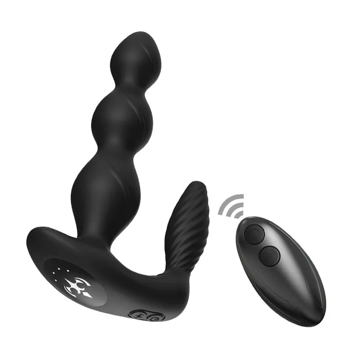 Pull Bead Vibrator Silicone Anal Plug Anal Three Point Resonance SAKULOVE Male Sex Toys