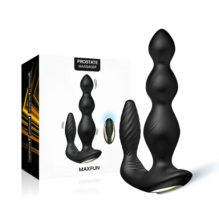 Pull Bead Vibrator Silicone Anal Plug Anal Three Point Resonance | SAKULOVE® Male Sex Toys