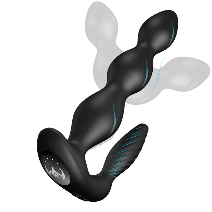 Pull Bead Vibrator Silicone Anal Plug Anal Three Point Resonance | SAKULOVE® Male Sex Toys