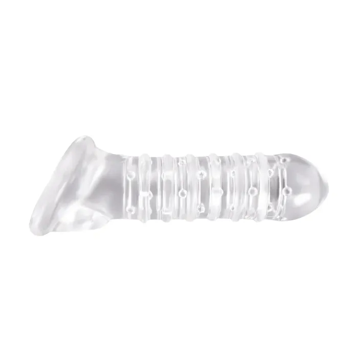 Renegade Ribbed Sleeve Clear | NS Novelties Male Sex Toys