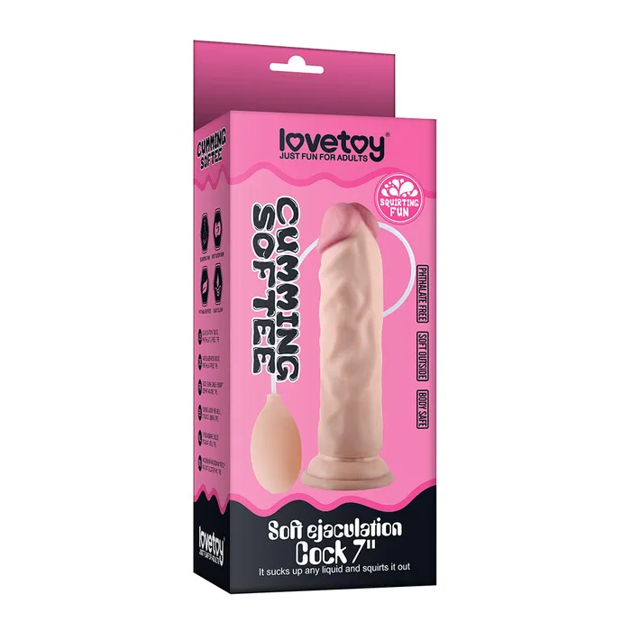 Soft Ejaculation Cock With Ball 85in Lovetoy Male Sex Toys