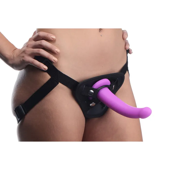 Strap U Female Sex Toys Navigator Silicone GSpot Dildo with Harness